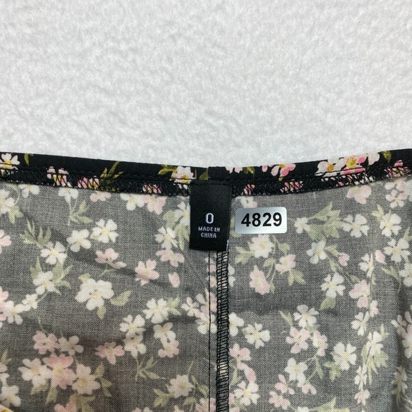 Torrid Cold Shoulder Dress Womens 0X Black Mini Challis Trapeze $49 - Picture 2 of 6